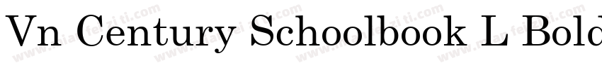 Vn Century Schoolbook L Bold字体转换